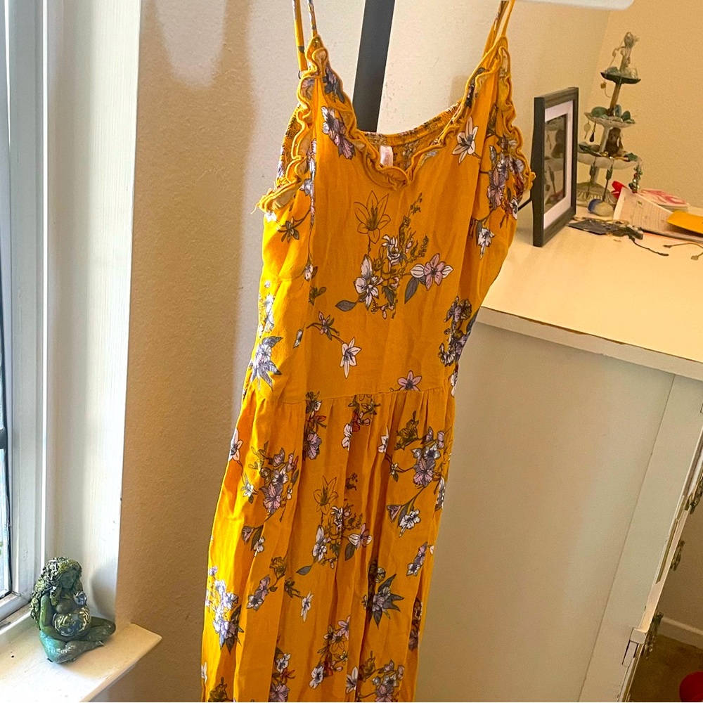 Floral Yellow Dress